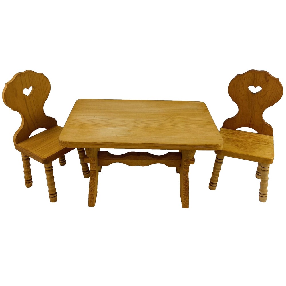 Vintage Pleasant Company Kirsten's TRESTLE TABLE & CHAIRS American Girl